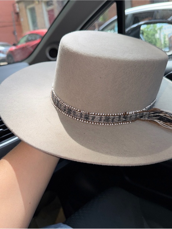 Hampui Gray Taupe Bolero Wool Hat Western Boho Size 55 / Small Ranch Spanish main image 5